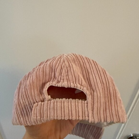 NWT Isabel Marant Tyron Corduroy Baseball Cap Embroidered Logo Pink - Picture 5 of 7